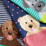 3pk Dog Pals Ankle Socks
