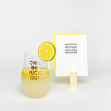 Chill The F*ck Out Stemless Wine Glass