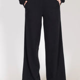 Waffle Knit Wide Leg Pant