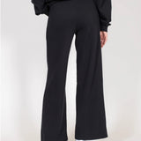 Waffle Knit Wide Leg Pant