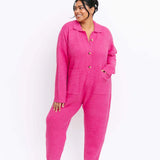 Florence Jumpsuit - Cranberry