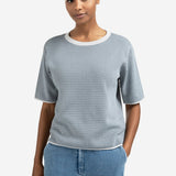 Jacquard knit tee