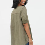 Yelena Vintage Wash Hi Lo Top