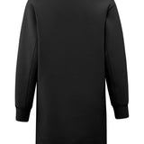 Sweater dress w/zip collar