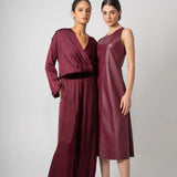 Covet Faux Leather Dress