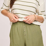 Amalfi Linen Short - Matcha