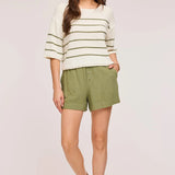 Amalfi Linen Short - Matcha