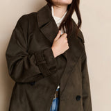Oversized Suedine Jacket