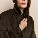 Oversized Suedine Jacket