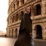 Oversized Suedine Jacket