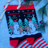 Festive As Fuck Crew Socks