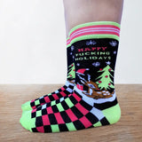 Happy Fucking Holidays Crew Socks
