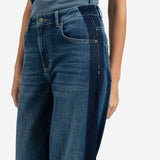 Wide leg w/dark stripe detail