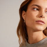 MIchalina Square Hoop Earrings - Gold