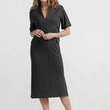 Jersey midi dress
