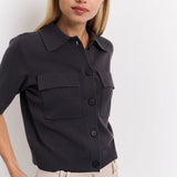 Short sleeve cardigan