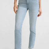 Straight fit jeans with wrap detail