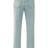 Straight fit jeans with wrap detail