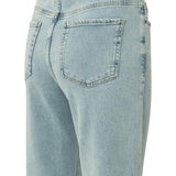 Straight fit jeans with wrap detail
