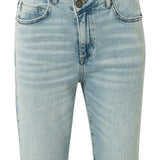 Straight fit jeans with wrap detail