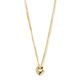 Wave Recycled Heart Necklace