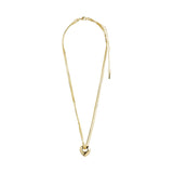 Wave Recycled Heart Necklace