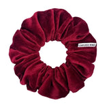 NATURAL VELVET WINE SCRUNCHIE - CLASSIC