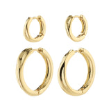ALLIE hoop earrings 2-in-1 set