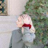 NATURAL VELVET WINE SCRUNCHIE - CLASSIC