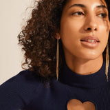 Ane crystal waterfall earrings