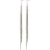 Ane crystal waterfall earrings
