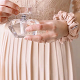 NATURAL VELVET BLUSH SCRUNCHIE - CLASSIC