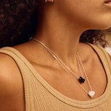 Root Chakra Necklace - Black Agate