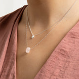 Heart Chakra Necklace - Rose Quartz