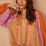 Lurex Color Blouse