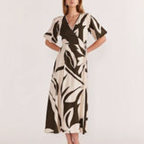 Acacia Wrap MIDI Dress