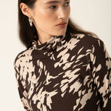 Hanadi Printed Rollneck Top