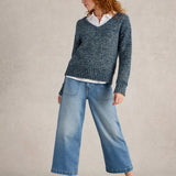 Tia Wide Leg Crop Jean