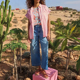 Tia Wide Leg Crop Jean