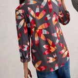 Annie Jersey Shirt - Grey Prnt