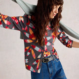 Annie Jersey Shirt - Grey Prnt