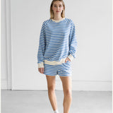 Striped Crew - Blue