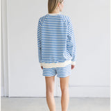 Striped Crew - Blue