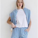 Striped Short - Blue