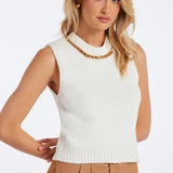 Savoy Knit Tank - Ivory