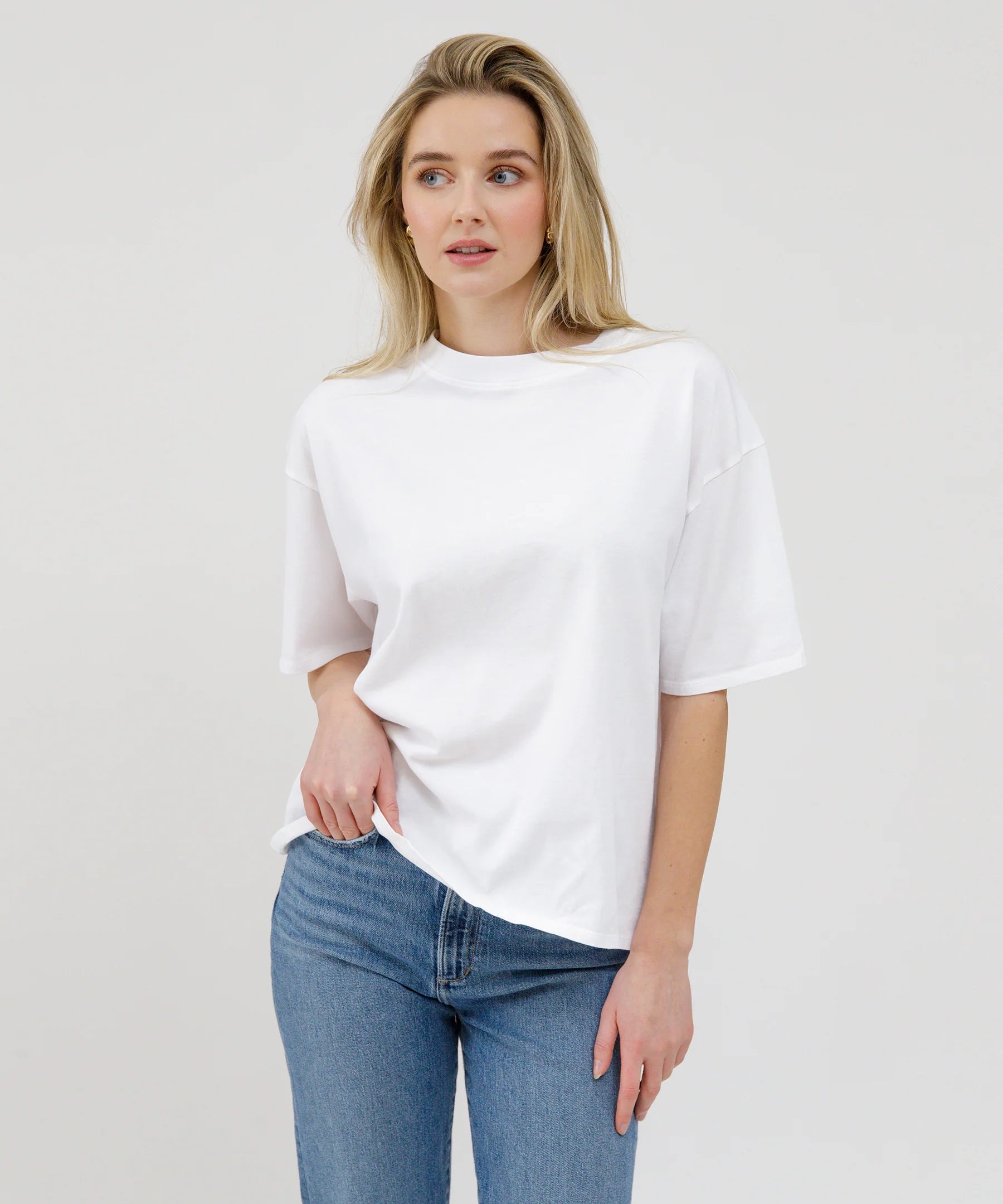 Boxy Tee - White