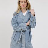 Caitlin Trench - Light Blue denim