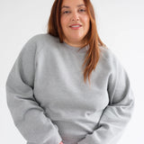 Waffle Raglan LS Top - Grey