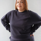 Waffle Wide Leg Pant - Navy
