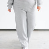 Waffle Wide Leg Pant - Grey